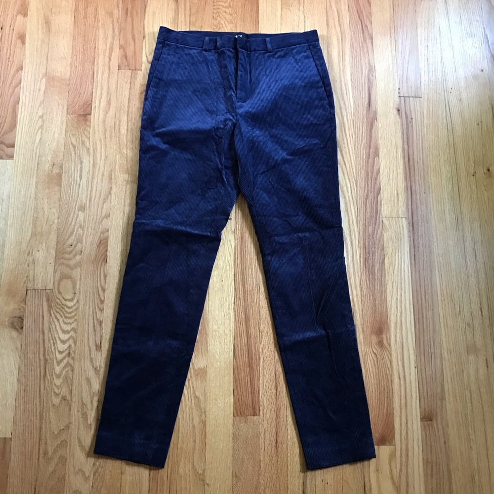 H&M Men's Navy Blue Corduroy Pants 32R